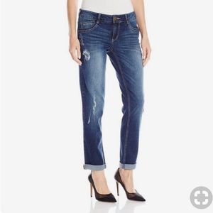 Democracy Denim Distressed Girlfriend Jeans